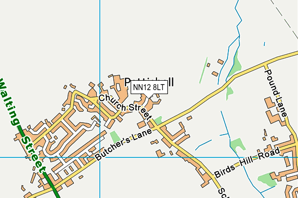 NN12 8LT map - OS VectorMap District (Ordnance Survey)