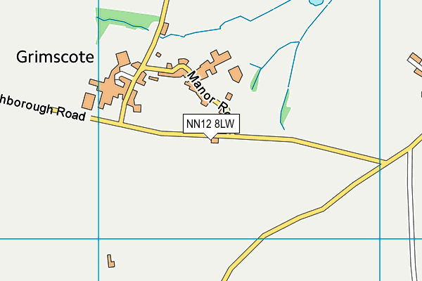 NN12 8LW map - OS VectorMap District (Ordnance Survey)