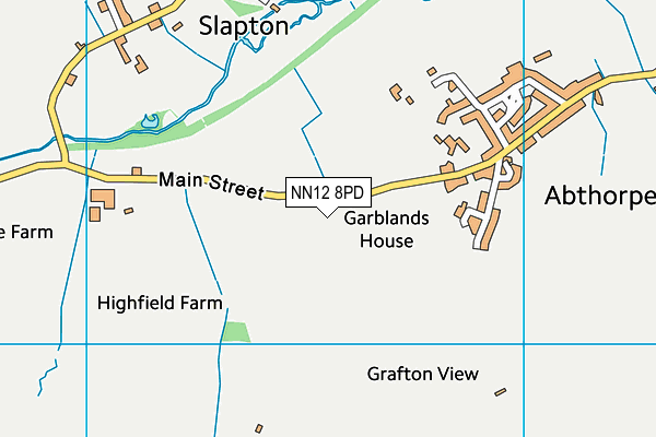 NN12 8PD map - OS VectorMap District (Ordnance Survey)