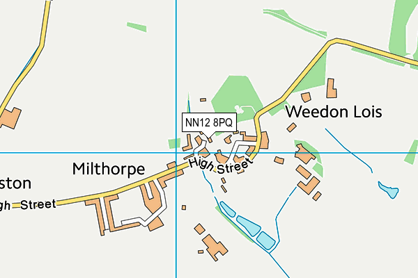 NN12 8PQ map - OS VectorMap District (Ordnance Survey)