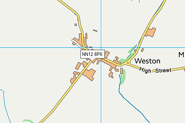 NN12 8PX map - OS VectorMap District (Ordnance Survey)