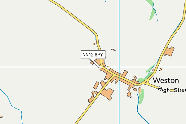 NN12 8PY map - OS VectorMap District (Ordnance Survey)