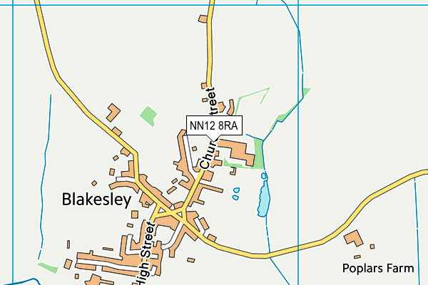 NN12 8RA map - OS VectorMap District (Ordnance Survey)