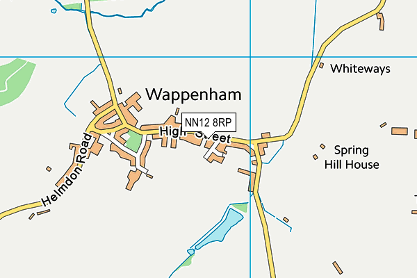 NN12 8RP map - OS VectorMap District (Ordnance Survey)
