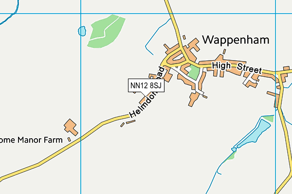 NN12 8SJ map - OS VectorMap District (Ordnance Survey)