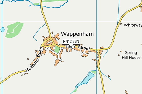 NN12 8SN map - OS VectorMap District (Ordnance Survey)
