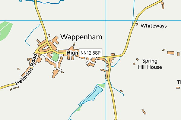 NN12 8SP map - OS VectorMap District (Ordnance Survey)
