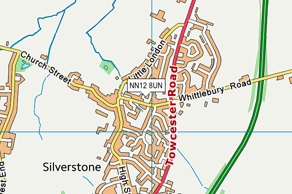 NN12 8UN map - OS VectorMap District (Ordnance Survey)