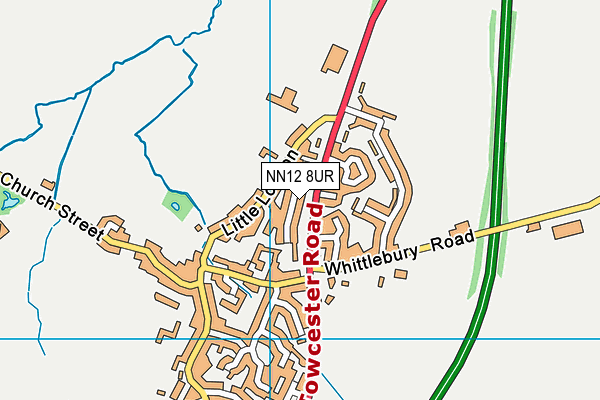 NN12 8UR map - OS VectorMap District (Ordnance Survey)