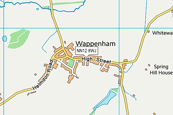 NN12 8WJ map - OS VectorMap District (Ordnance Survey)