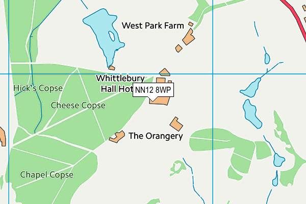 Whittlebury Park map (NN12 8WP) - OS VectorMap District (Ordnance Survey)