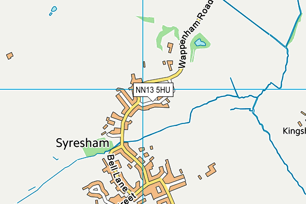 NN13 5HU map - OS VectorMap District (Ordnance Survey)