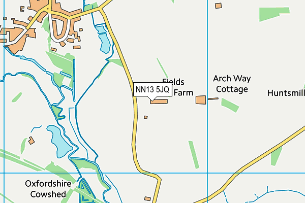 NN13 5JQ map - OS VectorMap District (Ordnance Survey)