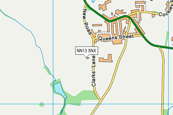 NN13 5NX map - OS VectorMap District (Ordnance Survey)