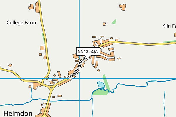 NN13 5QA map - OS VectorMap District (Ordnance Survey)