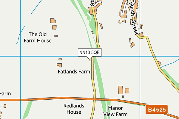NN13 5QE map - OS VectorMap District (Ordnance Survey)