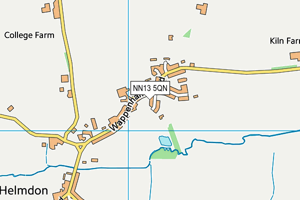 NN13 5QN map - OS VectorMap District (Ordnance Survey)
