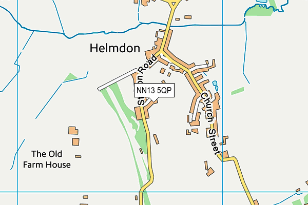 NN13 5QP map - OS VectorMap District (Ordnance Survey)