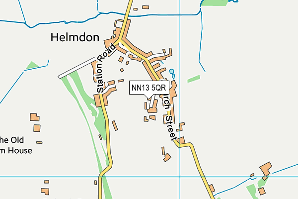 NN13 5QR map - OS VectorMap District (Ordnance Survey)