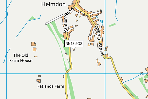 NN13 5QS map - OS VectorMap District (Ordnance Survey)