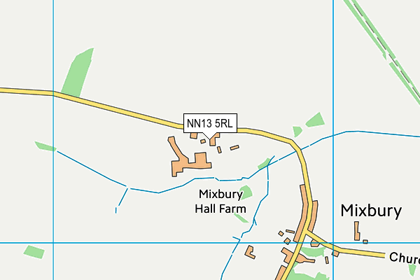 NN13 5RL map - OS VectorMap District (Ordnance Survey)