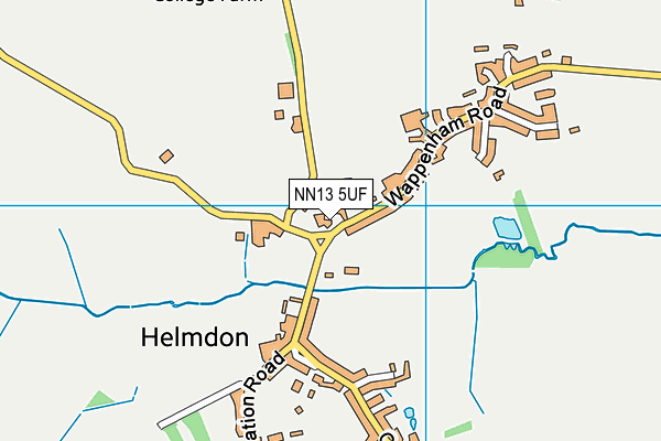 NN13 5UF map - OS VectorMap District (Ordnance Survey)