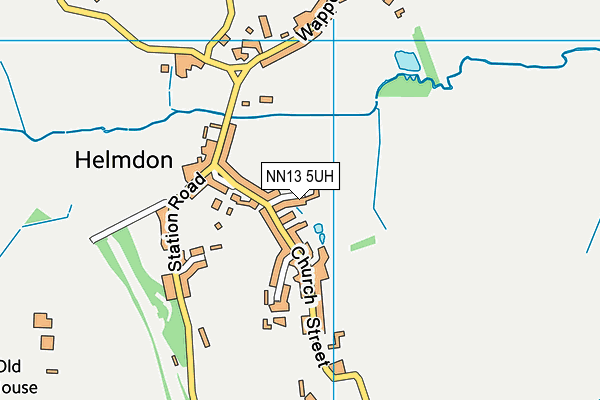 NN13 5UH map - OS VectorMap District (Ordnance Survey)