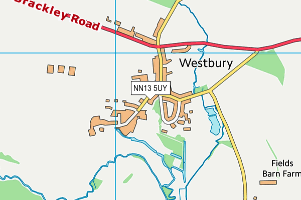 NN13 5UY map - OS VectorMap District (Ordnance Survey)