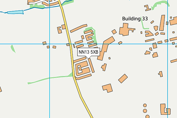 NN13 5XB map - OS VectorMap District (Ordnance Survey)