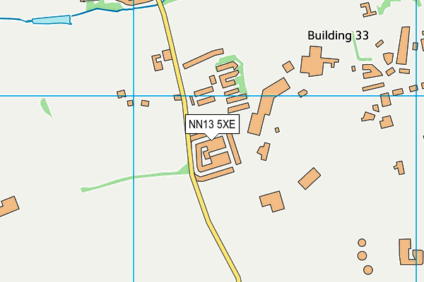 NN13 5XE map - OS VectorMap District (Ordnance Survey)