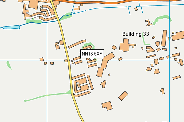 NN13 5XF map - OS VectorMap District (Ordnance Survey)