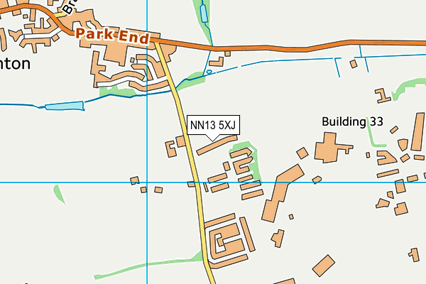NN13 5XJ map - OS VectorMap District (Ordnance Survey)