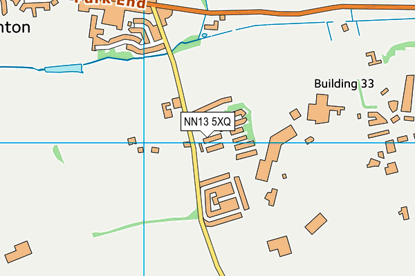 NN13 5XQ map - OS VectorMap District (Ordnance Survey)