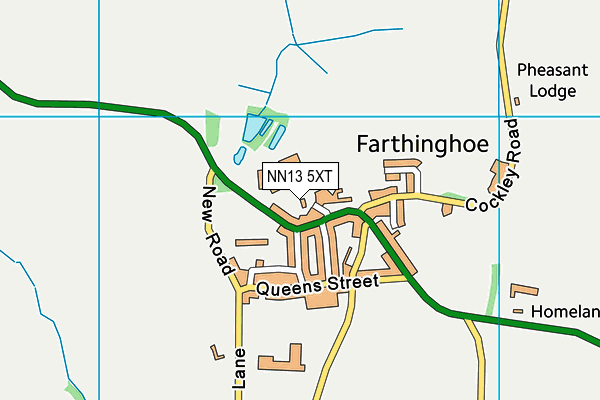 NN13 5XT map - OS VectorMap District (Ordnance Survey)