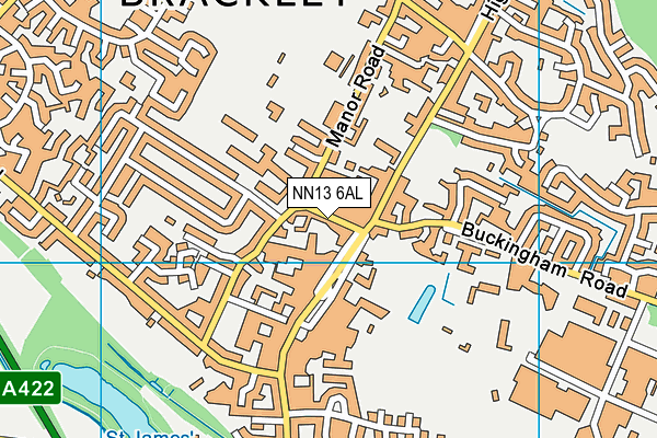 NN13 6AL map - OS VectorMap District (Ordnance Survey)