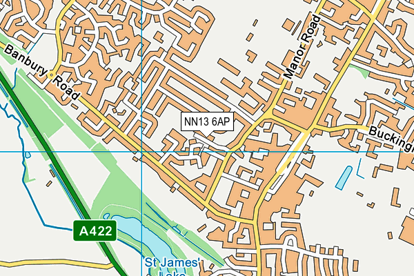 NN13 6AP map - OS VectorMap District (Ordnance Survey)