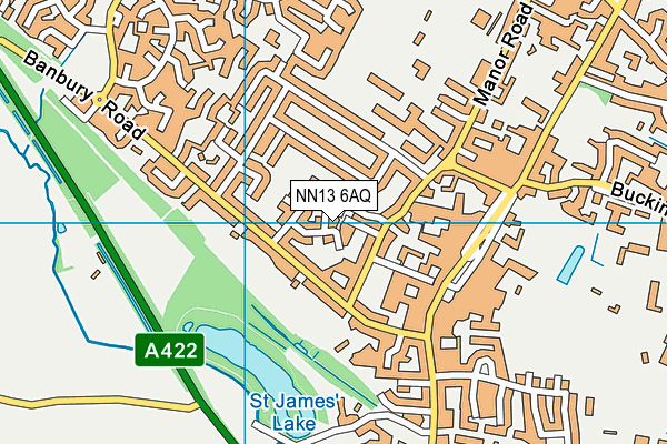 NN13 6AQ map - OS VectorMap District (Ordnance Survey)