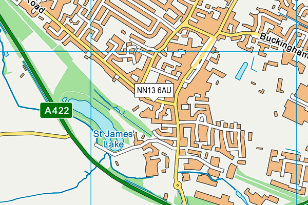 NN13 6AU map - OS VectorMap District (Ordnance Survey)