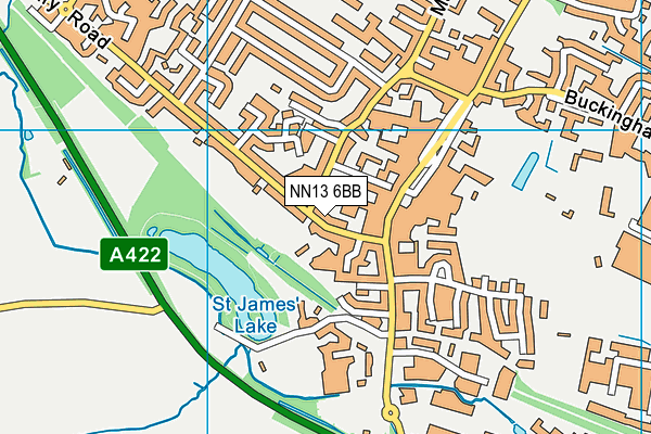 NN13 6BB map - OS VectorMap District (Ordnance Survey)