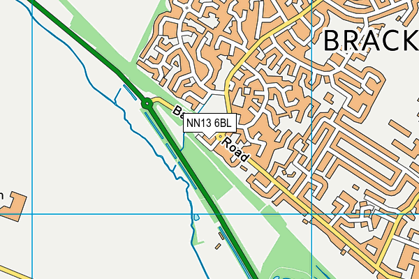 NN13 6BL map - OS VectorMap District (Ordnance Survey)
