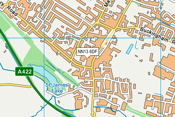 NN13 6DF map - OS VectorMap District (Ordnance Survey)