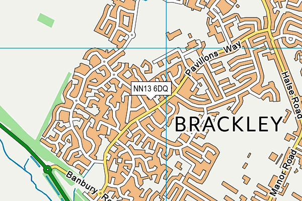 NN13 6DQ map - OS VectorMap District (Ordnance Survey)