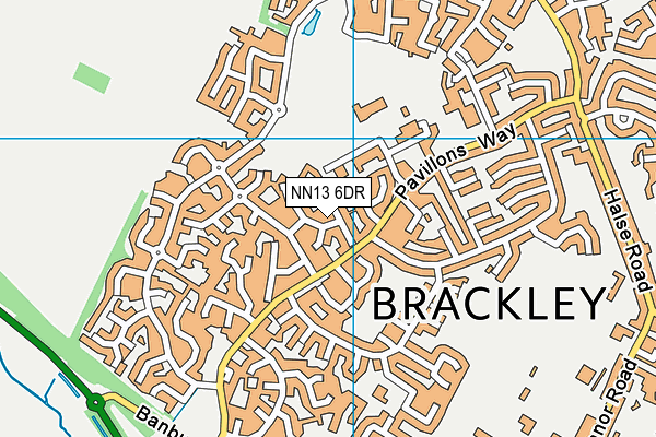NN13 6DR map - OS VectorMap District (Ordnance Survey)