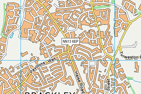 NN13 6EP map - OS VectorMap District (Ordnance Survey)