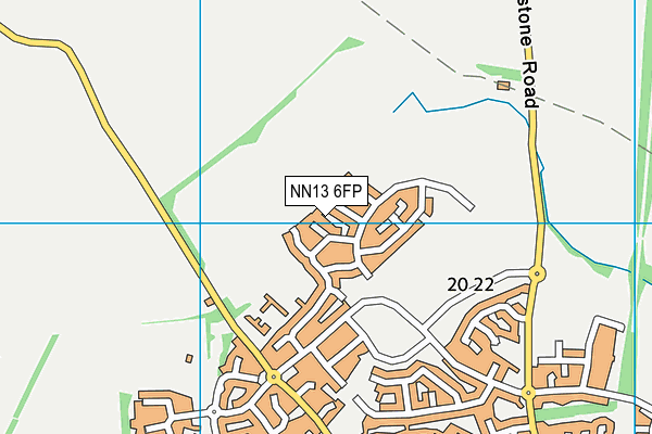 NN13 6FP map - OS VectorMap District (Ordnance Survey)