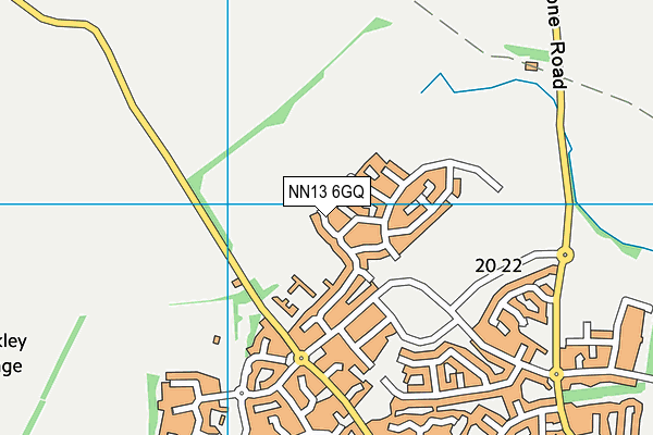 NN13 6GQ map - OS VectorMap District (Ordnance Survey)