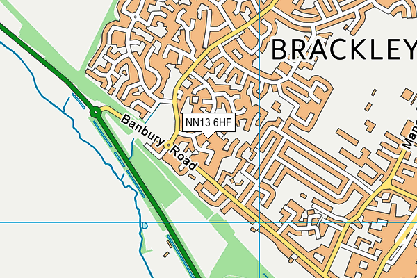 NN13 6HF map - OS VectorMap District (Ordnance Survey)