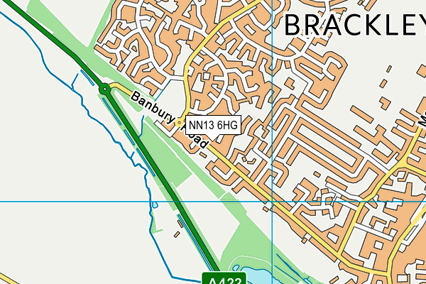 NN13 6HG map - OS VectorMap District (Ordnance Survey)