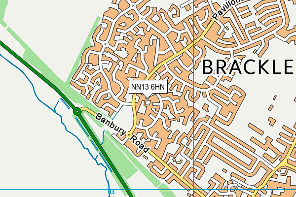 NN13 6HN map - OS VectorMap District (Ordnance Survey)