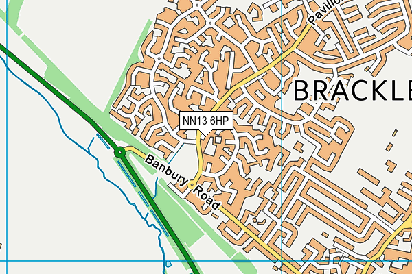 NN13 6HP map - OS VectorMap District (Ordnance Survey)